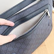 Gucci Ophidia medium messenger bag - Blue and dark blue Supreme Tender canvas 28x22x8cm - 5