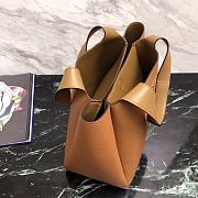 Prada Logo Plaque Tote Bag - Brown 25x21.5x14cm - 4