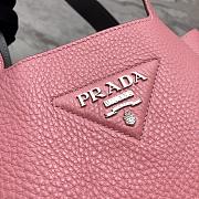 Prada Logo Plaque Tote Bag - Pink 25x21.5x14cm - 6