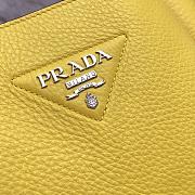 Prada Logo Plaque Tote Bag - Yellow 25x21.5x14cm - 3