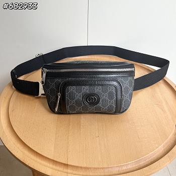 Gucci Belt Bag with Interlocking G Black 24*13*5cm