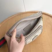 Gucci Belt Bag with Interlocking G Beige and White 24*13*5cm - 6