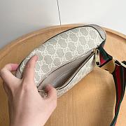 Gucci Belt Bag with Interlocking G Beige and White 24*13*5cm - 4