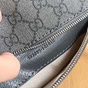 Gucci Ophidia medium belt bag in grey and black Supreme 24*13*5cm - 2