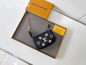 Louis Vuitton Pochette Mini Accessoires Black/Beige 15.5x10.5x4cm