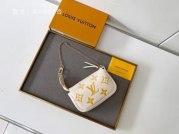 Louis Vuitton Pochette Accessories mini white/yellow 15.5x10.5x4cm