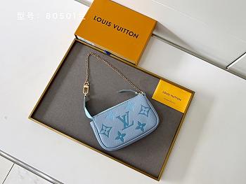Louis Vuitton Pochette Accessories Mini blue 15.5x10.5x4cm