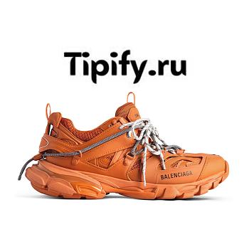 Balenciaga Men's Track Trail Laces Sneaker in Orange/grey 800592WTRHK7000