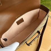 Gucci Horsebit 1955 Shoulder Bag Beige/Ebony 24x13.5x7.5cm - 4