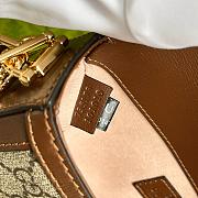 Gucci Horsebit 1955 Shoulder Bag Beige/Ebony 24x13.5x7.5cm - 5