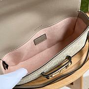 Gucci GG Supreme Beige Horsebit 1955 Shoulder Bag 24x13.5x7.5cm - 4