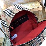 Burberry Vintage Check Nylon Backpack Archive Beige 30.5×14.5×42.5cm - 6