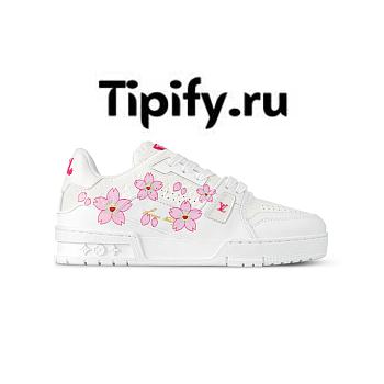 Louis Vuitton x Takashi Murakami LV Trainer Sneaker Cherry Blossom White (Women's) 1AGZEJ