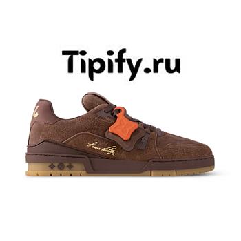  Louis Vuitton trainer sneaker 1AH635 - Brown color
