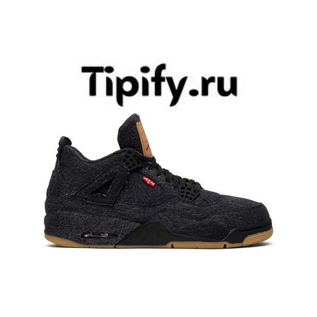 Air Jordan 4 Retro Levi's Black (Levi's Tag) AO2571-001 - 1