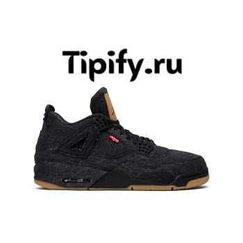 Air Jordan 4 Retro Levi's Black (Levi's Tag) AO2571-001