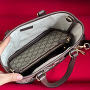 Gucci Ophidia small tote bag in Beige and ebony GG Supreme 22x18x10cm - 5