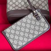 Gucci Ophidia small tote bag in Beige and ebony GG Supreme 22x18x10cm - 3