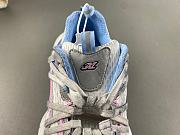 Balenciaga 3xl Extreme Laces B Sneaker in White/grey/blue/pink 825601 W3XCH 9145 - 6