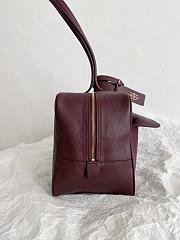 Balenciaga Women's Carrie Bowling Bag in Dark Burgundy 35.8*18.7*16.5cm - 4