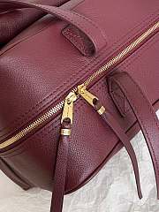 Balenciaga Women's Carrie Bowling Bag in Dark Burgundy 35.8*18.7*16.5cm - 2