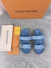 Louis Vuitton Bom Dia Flat Comfort Mule in blue 1AD1BK - 6