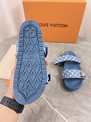 Louis Vuitton Bom Dia Flat Comfort Mule in blue 1AD1BK - 3