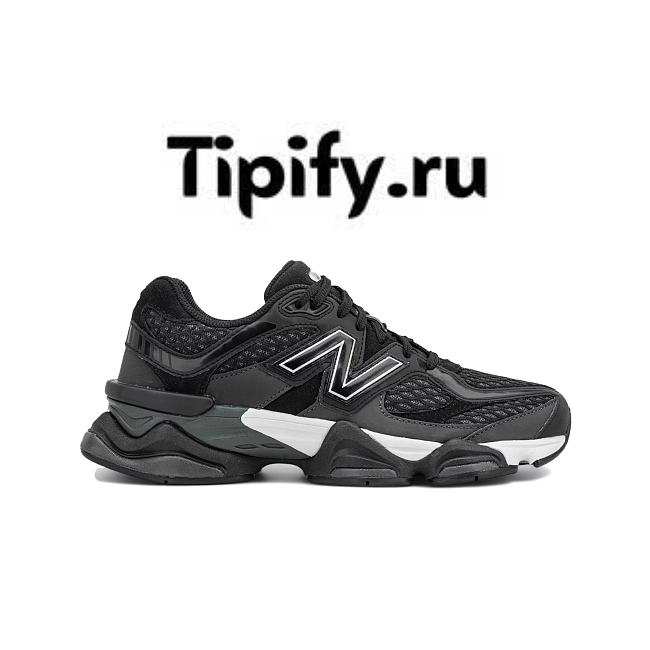 New Balance 9060 Shoe Palace Black Silver U9060PNR - 1