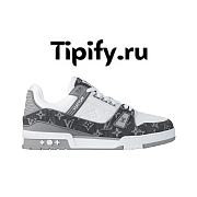 Louis Vuitton Trainer Monogram Denim Grey White 1ADF58 - 1