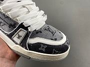 Louis Vuitton Trainer Monogram Denim Grey White 1ADF58 - 6