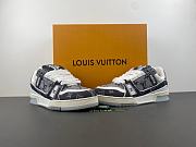 Louis Vuitton Trainer Monogram Denim Grey White 1ADF58 - 4