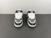 Louis Vuitton Trainer Monogram Denim Grey White 1ADF58 - 2