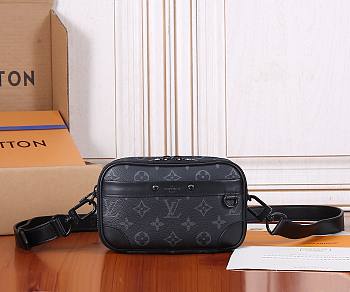 Louis Vuitton Nano Alpha Monogram Eclipse 11x18.5x6.5CM