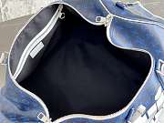Louis Vuitton LKeepall bandouliere 55 Monogram Blue 55*31*26cm - 5