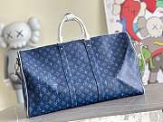 Louis Vuitton LKeepall bandouliere 55 Monogram Blue 55*31*26cm - 4