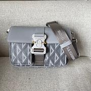 Dior Hit The Road Shoulder Bag Diamond CD Grey 24.5cm - 1