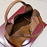 Gucci Softbit medium top handle bag - Brown grainy leather 27.5x21x16cm - 3