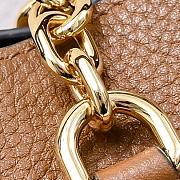 Gucci Softbit medium top handle bag - Brown grainy leather 27.5x21x16cm - 4