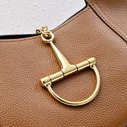 Gucci Softbit medium top handle bag - Brown grainy leather 27.5x21x16cm - 5