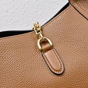 Gucci Softbit medium top handle bag - Brown grainy leather 27.5x21x16cm - 6