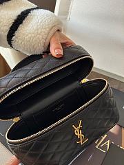 Saint Laurent Gaby Lambskin Vanity Bag Black 18*11*6.5cm - 4