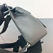 Dior Saddle Detail Backpack Grained Calfskin Small Black 19*27.5*11.5cm - 5
