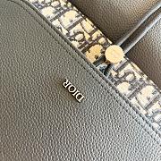 Dior Saddle Backpack Beige Black 1ADBA161YKS-H27E 41.5*28.5*15cm - 6