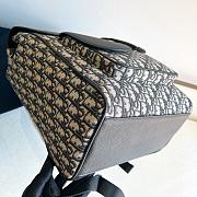 Dior Saddle Backpack Beige Black 1ADBA161YKS-H27E 41.5*28.5*15cm - 4