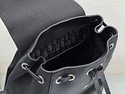 Dior Saddle Backpack Grained Calfskin Black 28x38x18cm - 5