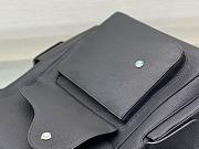 Dior Saddle Backpack Grained Calfskin Black 28x38x18cm - 2
