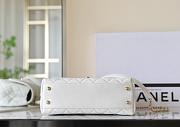 Chanel White Caviar Mini Coco Top Handle Bag Leather 22.5x16x9cm - 4