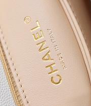 Chanel White Caviar Mini Coco Top Handle Bag Leather 22.5x16x9cm - 2