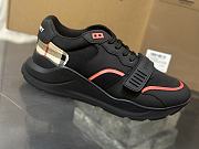 Burberry Check Suede Leather Sneakers Vintage Check-print Black Men's 8034127 - 6