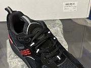 Burberry Suede and Mesh Sneakers Black Bright Red 8057350 - 2
